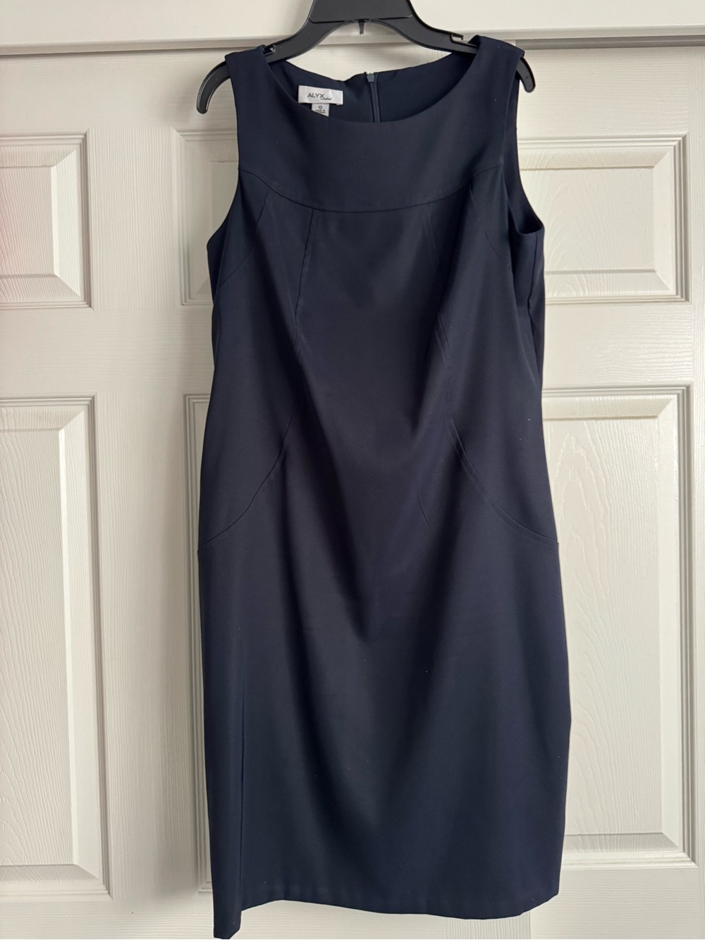ALY·DAR Navy Midi Sheath Dress
